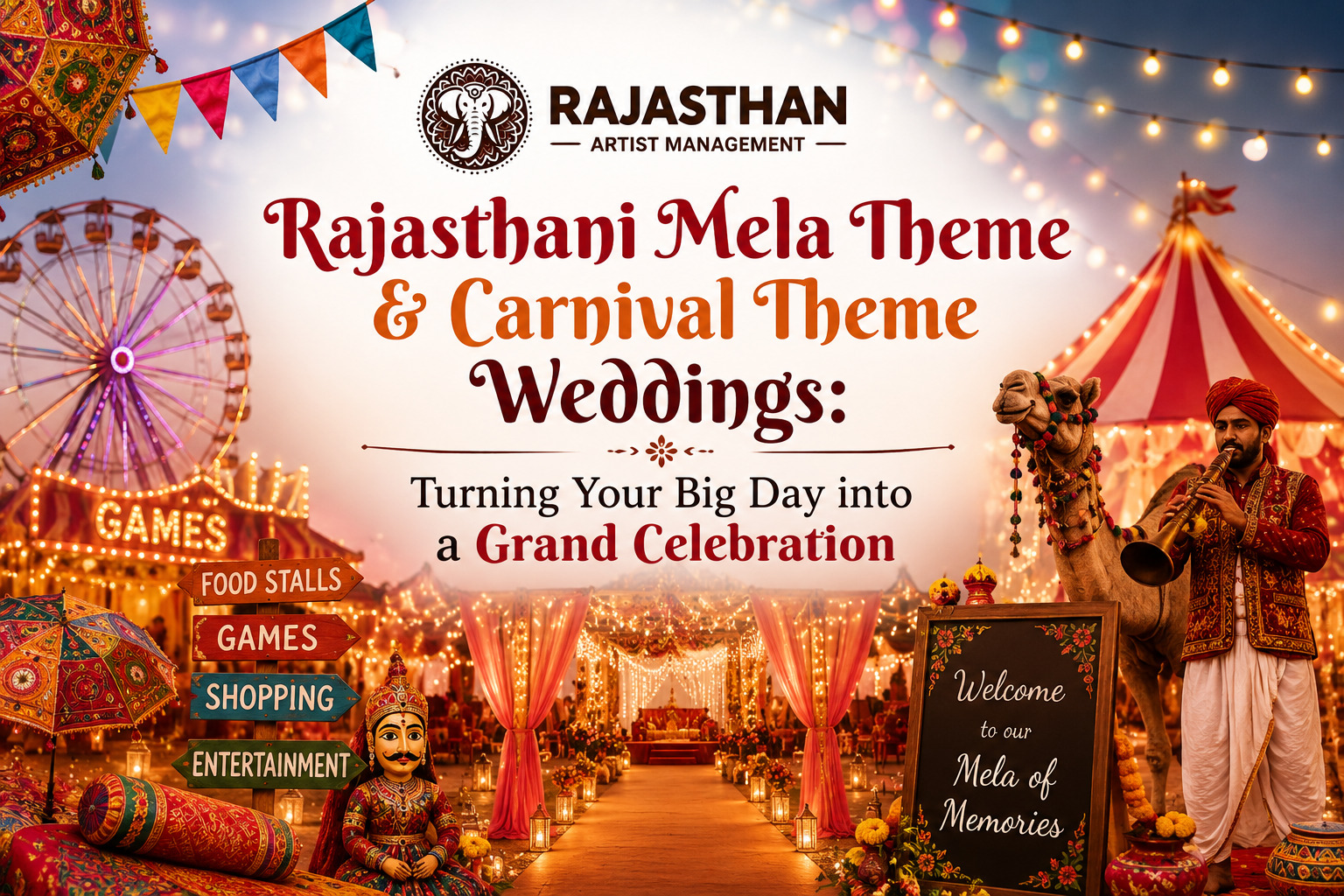 Rajasthani Mela Theme & Carnival Theme Weddings: Turning Your Big Day into a Grand Celebration