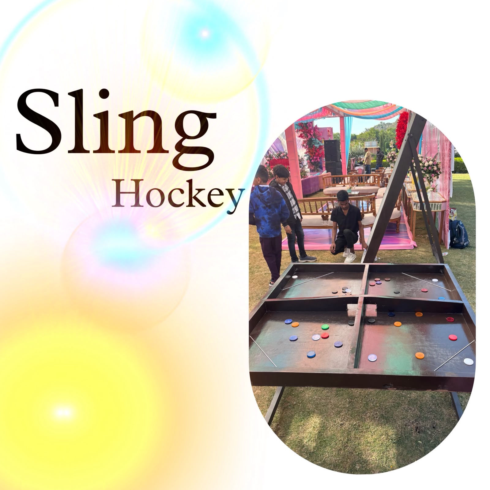 4 Player String Hockey Game on Rent