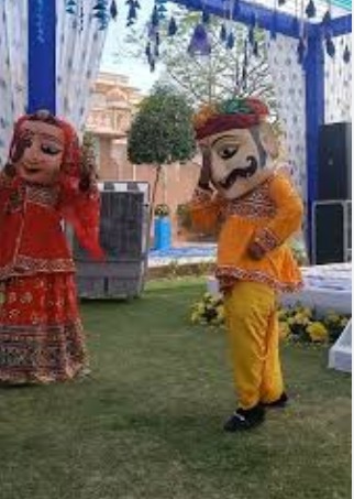 Big Rajasthani Puppet Mascot