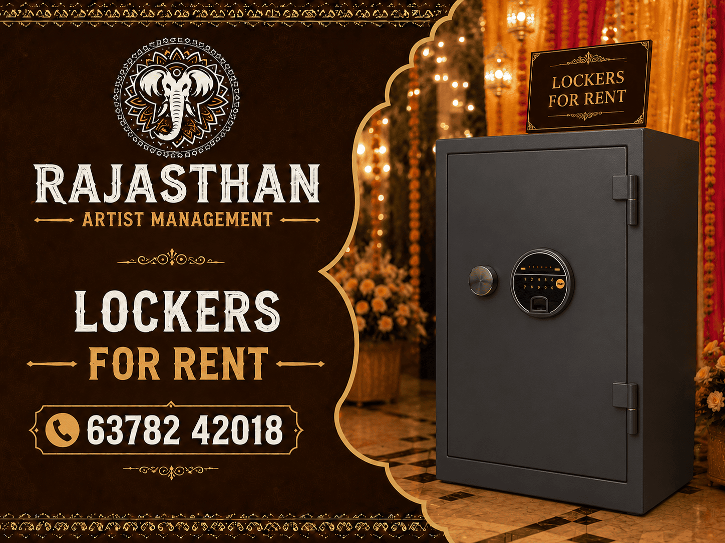 Lockers on Rent for Weddings