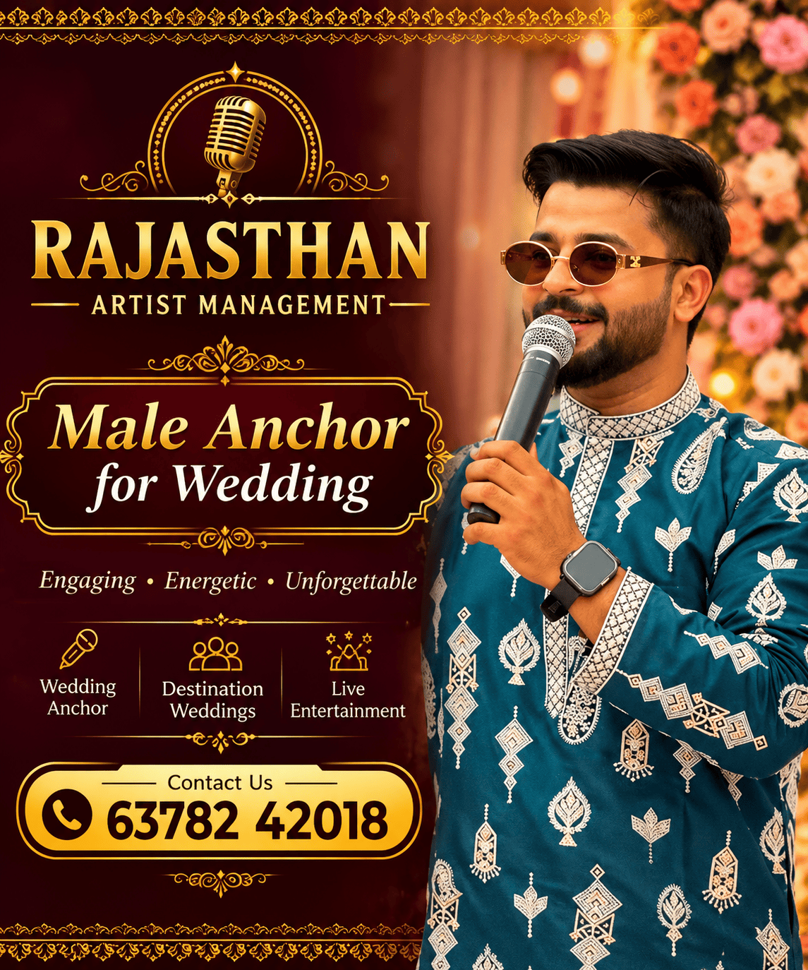 Male Anchor for Wedding