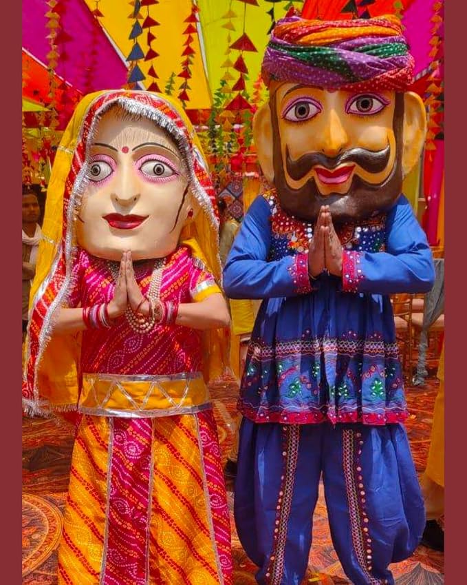 Big Rajasthani Puppet Mascot